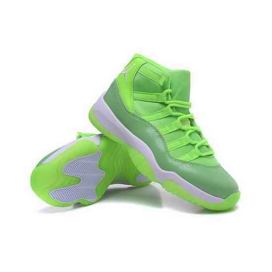 Air Jordan 11 Retro Men Shoes Fluorescent Green